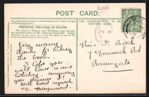 AK Wendover, The Canal at Halton