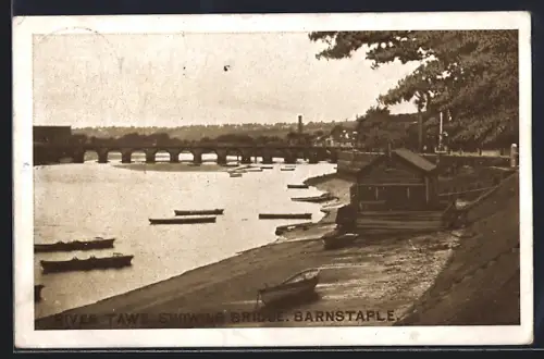 AK Barnstaple, River Tawe with Bridge