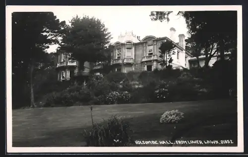 AK Holcombe, Holcombe Hall from Lower Lawn
