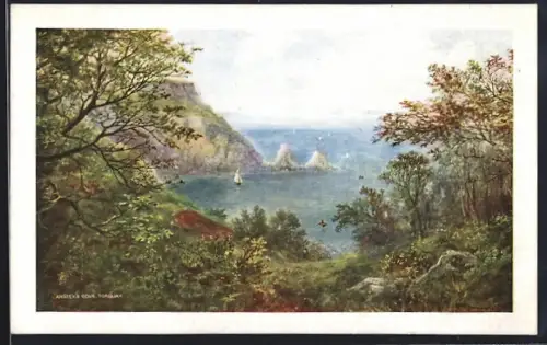 Künstler-AK Torquay, Anstey`s Cove