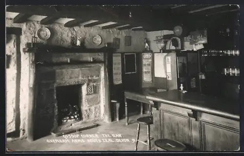 AK South Zeal /Devon, Oxenham Arms, Gossop Corner, The Bar