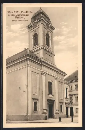 AK Wien, Reindorf, Pfarrkirche zur heiligen Dreifaltigkeit