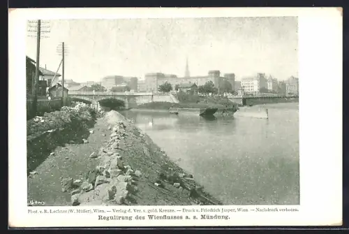 AK Wien, Regulierung des Wienflusses a. s. Mündung