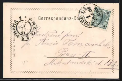 AK Wien, Strasse Operngasse mit Cafe