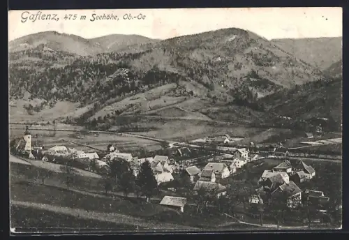 AK Gaflenz /O.-Ö., Gesamtansicht mit Umgebung aus der Vogelschau