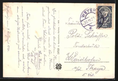 AK Gaflenz /O.-Ö., Gesamtansicht mit Umgebung aus der Vogelschau