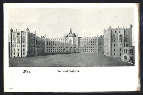 AK Wien, Landwehrkaserne, Panoramaansicht
