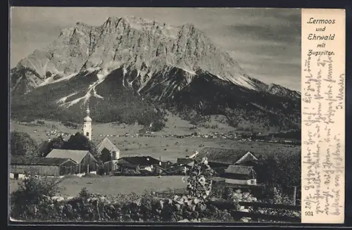 AK Lermoos, Lermoos und Ehrwald mit Zugspitze