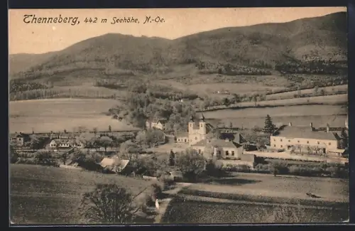 AK Thenneberg /N.-Ö., Ortsansicht mit Umgebung aus der Vogelschau