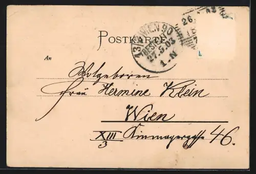 AK Ischl, Kaiserliche Villa mit Denkmal