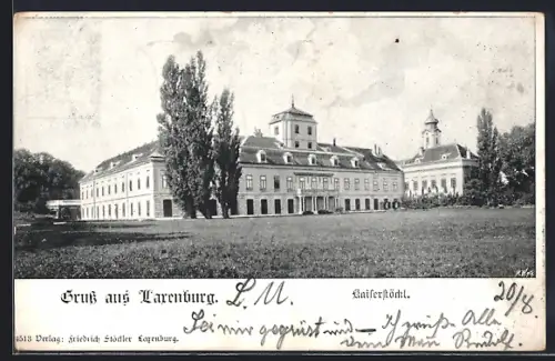 AK Laxenburg, Kaiserstöckl, Panorama