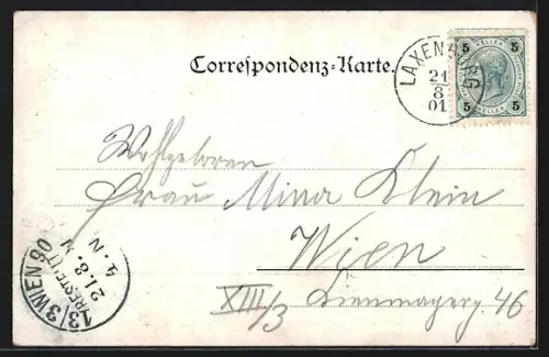 AK Laxenburg, Kaiserstöckl, Panorama