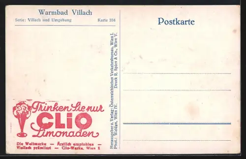 AK Villach, Warmbad Villach mit Haupteingang