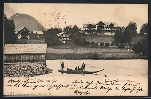 AK Grundlsee, Hotel am See, Ruderboot
