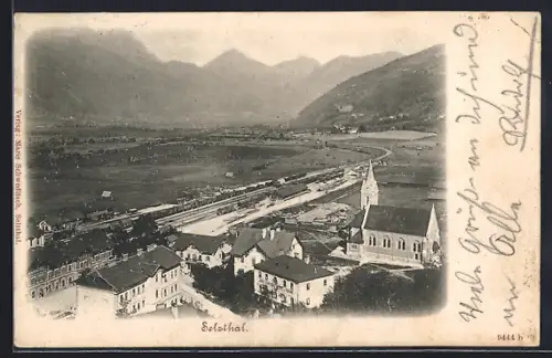 AK Selzthal, Ortsansicht mit Landstrasse u. Umgebung