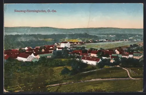 AK Neuzeug-Sierninghofen /O.-Ö., Gesamtansicht aus der Vogelschau