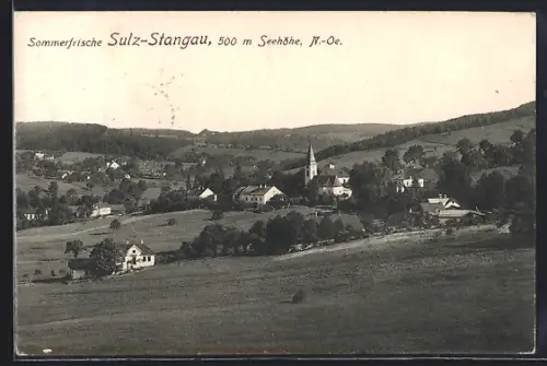 AK Sulz-Stangau, Gesamtansicht mit Umgebung