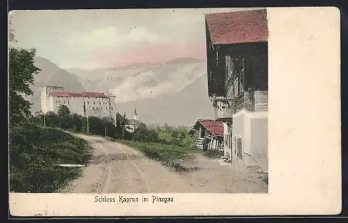 AK Kaprun /Pinzgau, Schloss Kaprun von der Strasse aus