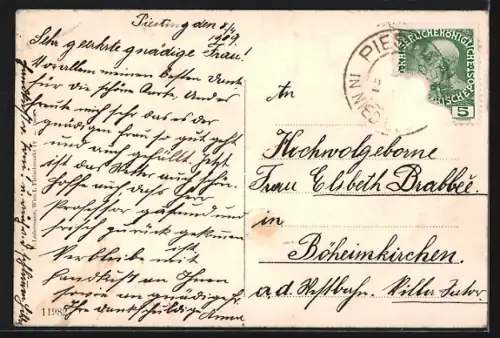 AK Piesting /N.-Ö., Totalansicht mit Kirche aus der Vogelschau