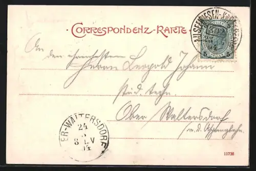 AK Thörl, Teilansicht mit Ruine Schachenstein