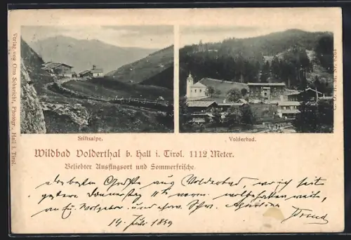AK Volderthal b. Hall, Volderbad und Stiftsalpe