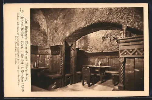 AK Wien, Gasthaus Urbani-Keller, Am Hof 12