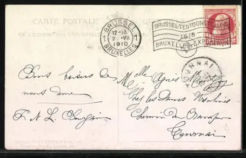 AK Bruxelles, Exposition 1910, Plaine des Attractions