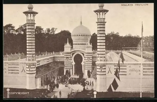 AK London, Britisch Empire Exhibition 1924, Malaya Pavilion
