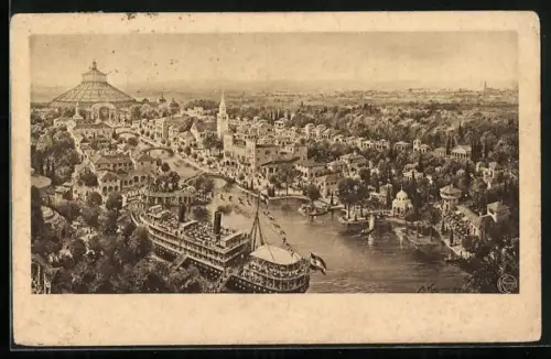 AK Wien, Gesamtansicht der Österr. Adria-Ausstellung 1913