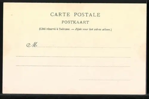 Lithographie Bruxelles, Exposition Internationale 1897, Bruxelles Kermesse, Quartier du Vieux Bruxelles