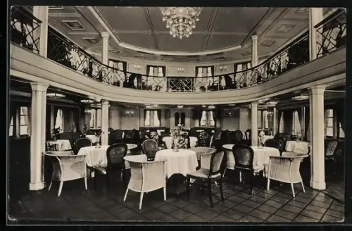 AK Passagierschiff New York der Hamburg-Amerika Linie, Speisesaal 1. Kl.