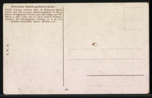 AK Hamburg, Passagierschiff Cap Finisterre über dem Elbtunnel