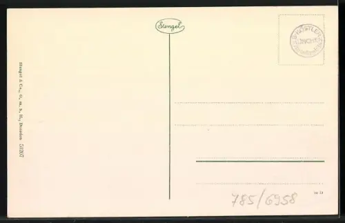 AK S.M. Kleiner Kreuzer Stralsund in Fahrt, Kriegsschiff