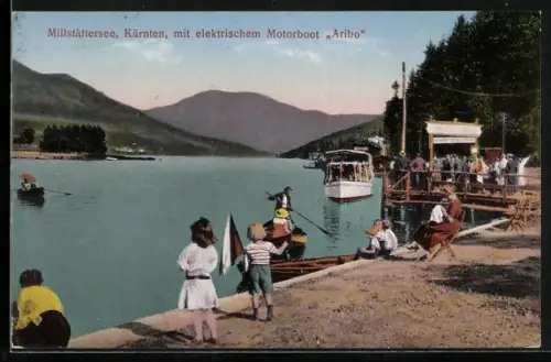 AK Dampfer Aribo auf dem Millstättersee