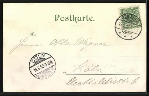 AK Dampfer Hohenstaufen auf dem Rhein