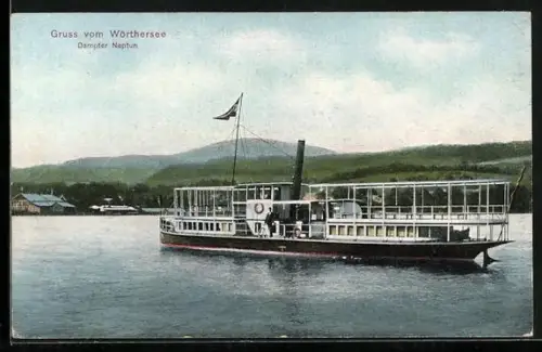 AK Binnenschiff, Dampfer Neptun auf dem Wörthersee