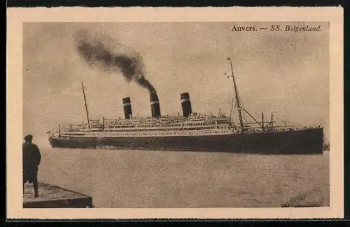 AK Passagierschiff Belgenland, Red Star Line