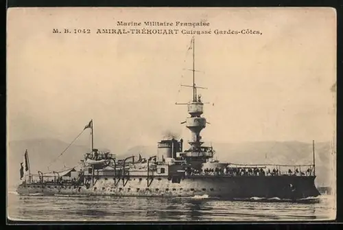 AK Kriegsschiff Amiral-Tréhouart, Cuirassé Gardes-Côtes