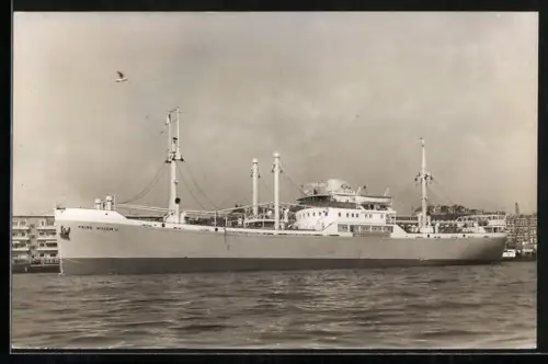 AK Handelsschiff Prins Willem II vor Anker