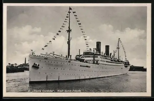 AK Passagierschiff Sierra Cordoba, Kraft durch Freude