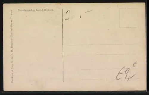 AK Passagierschiff George Washington auf See