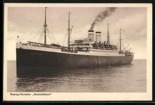 AK Passagierschiff Hapag-Dampfer Deutschland