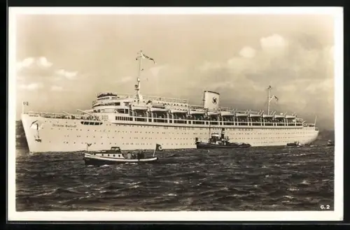 AK Passagierschiff Wilhelm Gustloff mit  in Fahrt