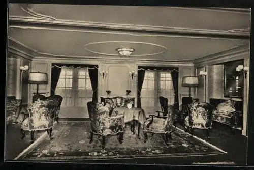 AK Dampfer New York der Hamburg-Amerika Linie, Damenzimmer 1. Klasse, Passagierschiff