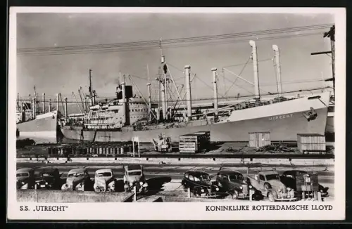 AK Handelsschiff SS Utrecht im Hafen