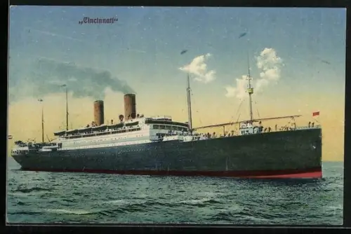 AK Passagierschiff Cincinnati auf See