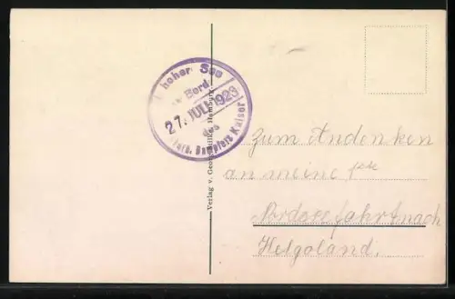 AK Turbinen-Schnelldampfer Kaiser unter Volldampf auf hoher See, Passagierschiff