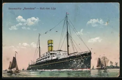 AK Passagierschiff Noordam erreicht den Hafen
