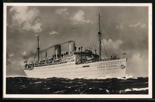 AK Dampfer Sierra Cordoba, KdF-Dampfer des Norddeutschen Lloyd, Passagierschiff, 