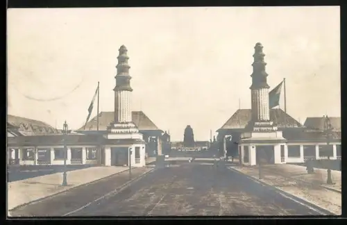 AK Leipzig, Weltausstellung für Buchgewerbe und Graphik 1914, Haupteingang A